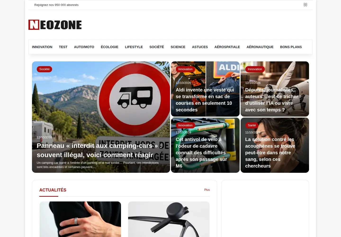 Screenshot of neozone.org