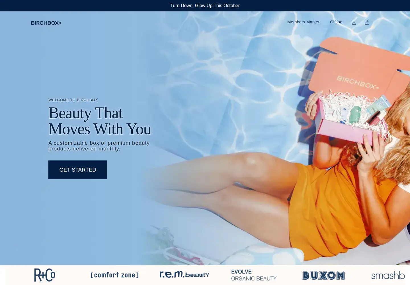 Screenshot of birchbox.com