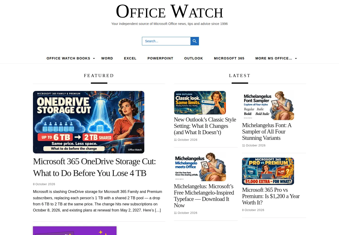 Screenshot of office-watch.com