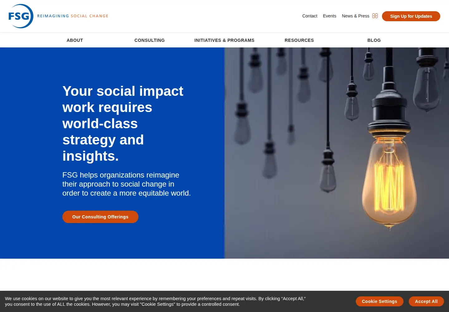 Screenshot of fsg.org