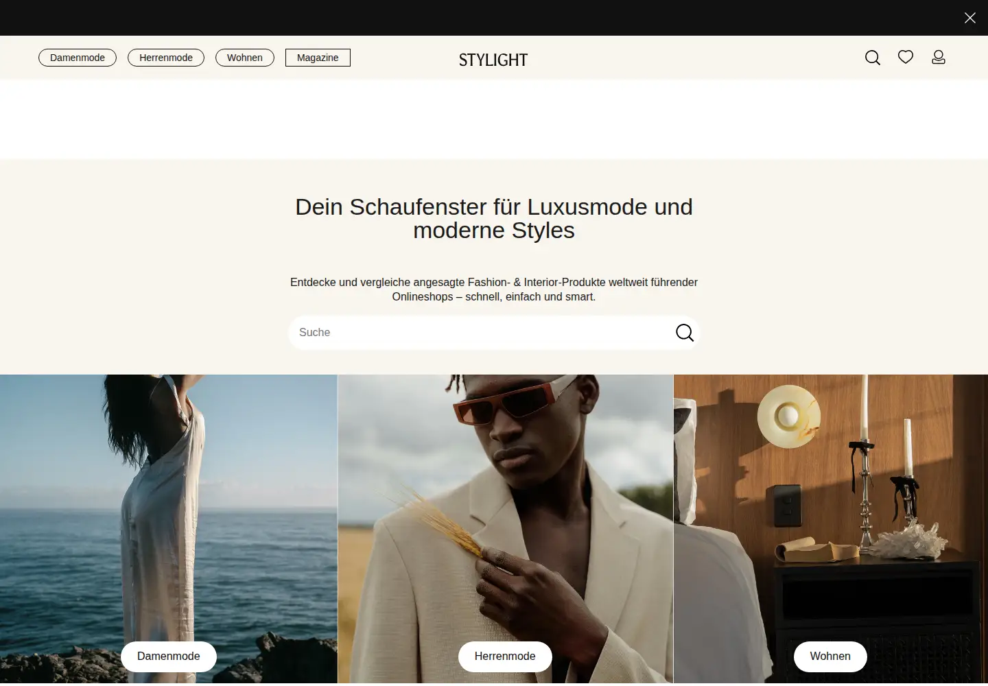 Screenshot of stylight.de
