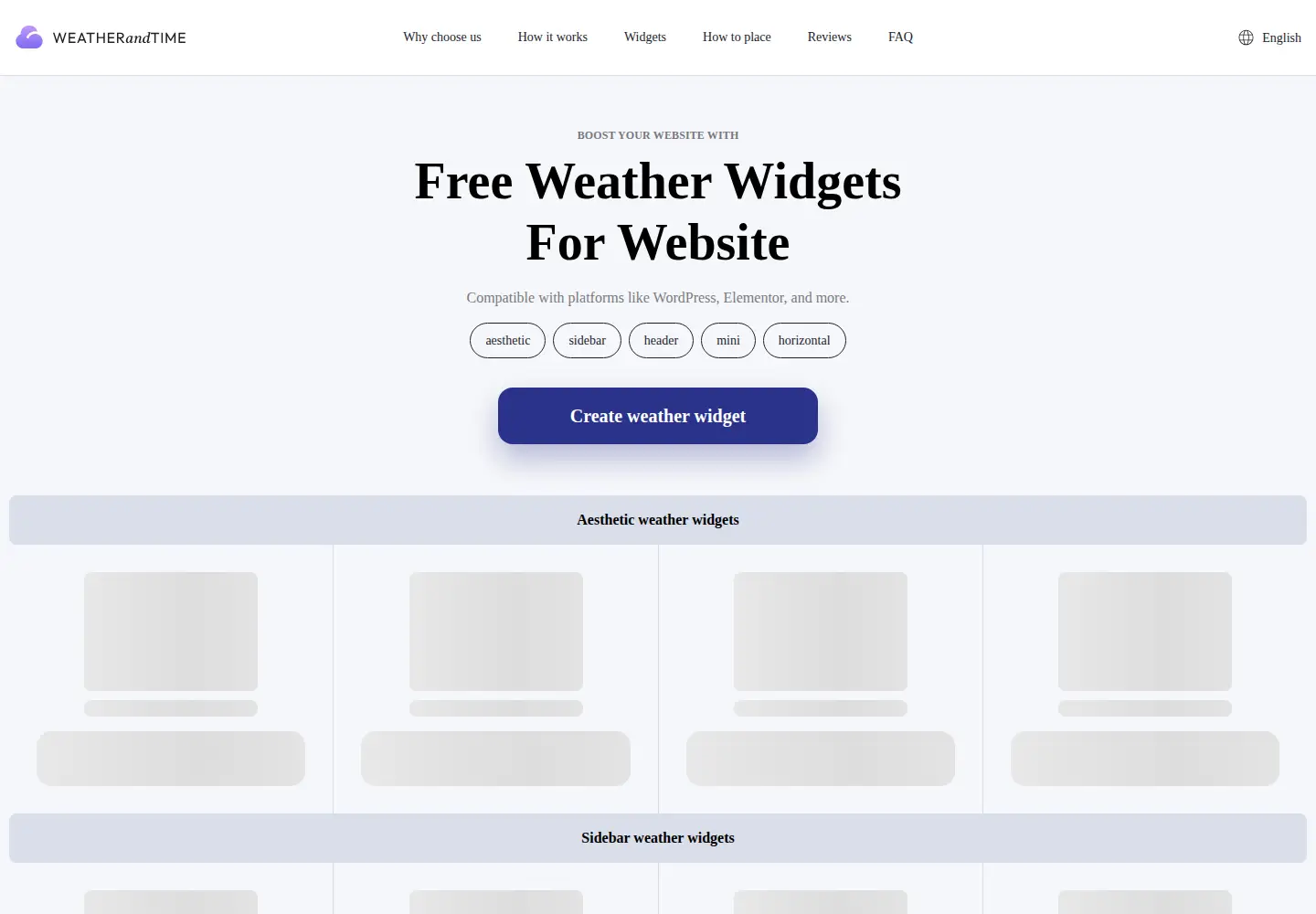 Screenshot of weatherandtime.net