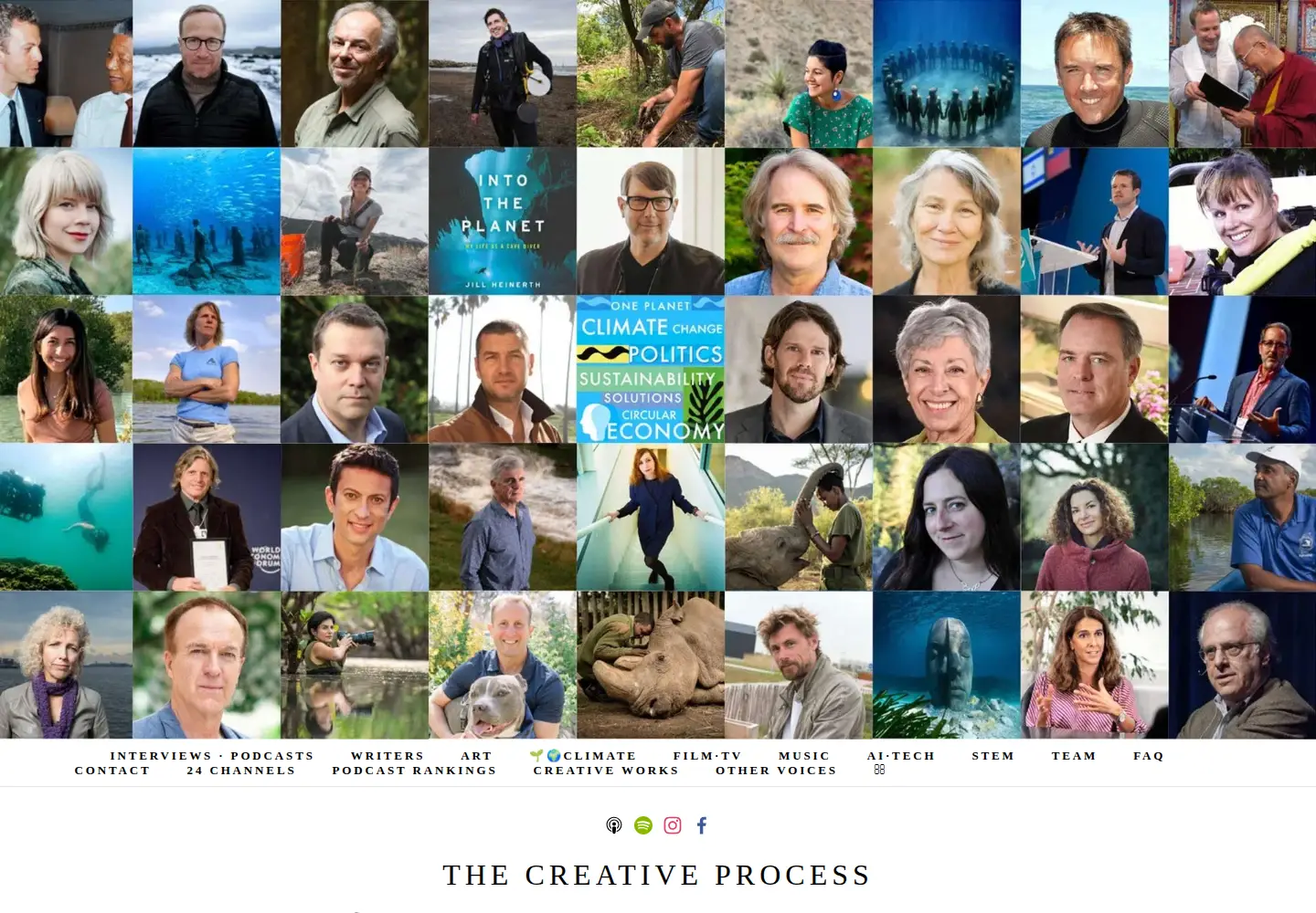 Captured homepage of creativeprocess.info in the current scan