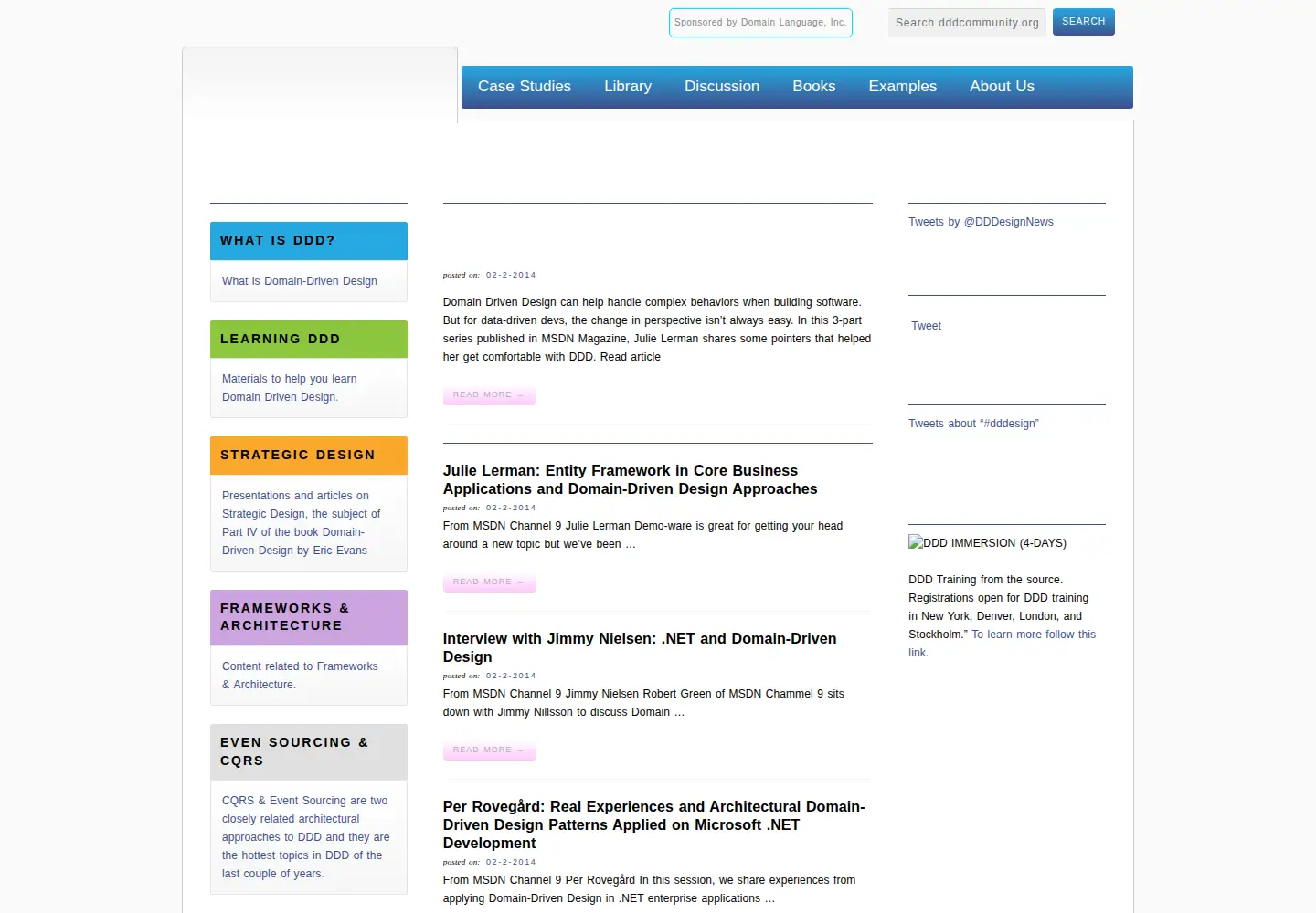 Screenshot of dddcommunity.org