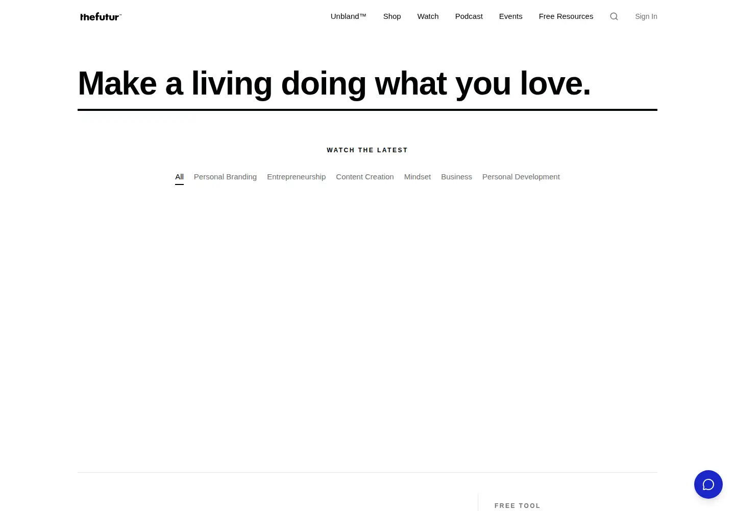 Screenshot of thefutur.com