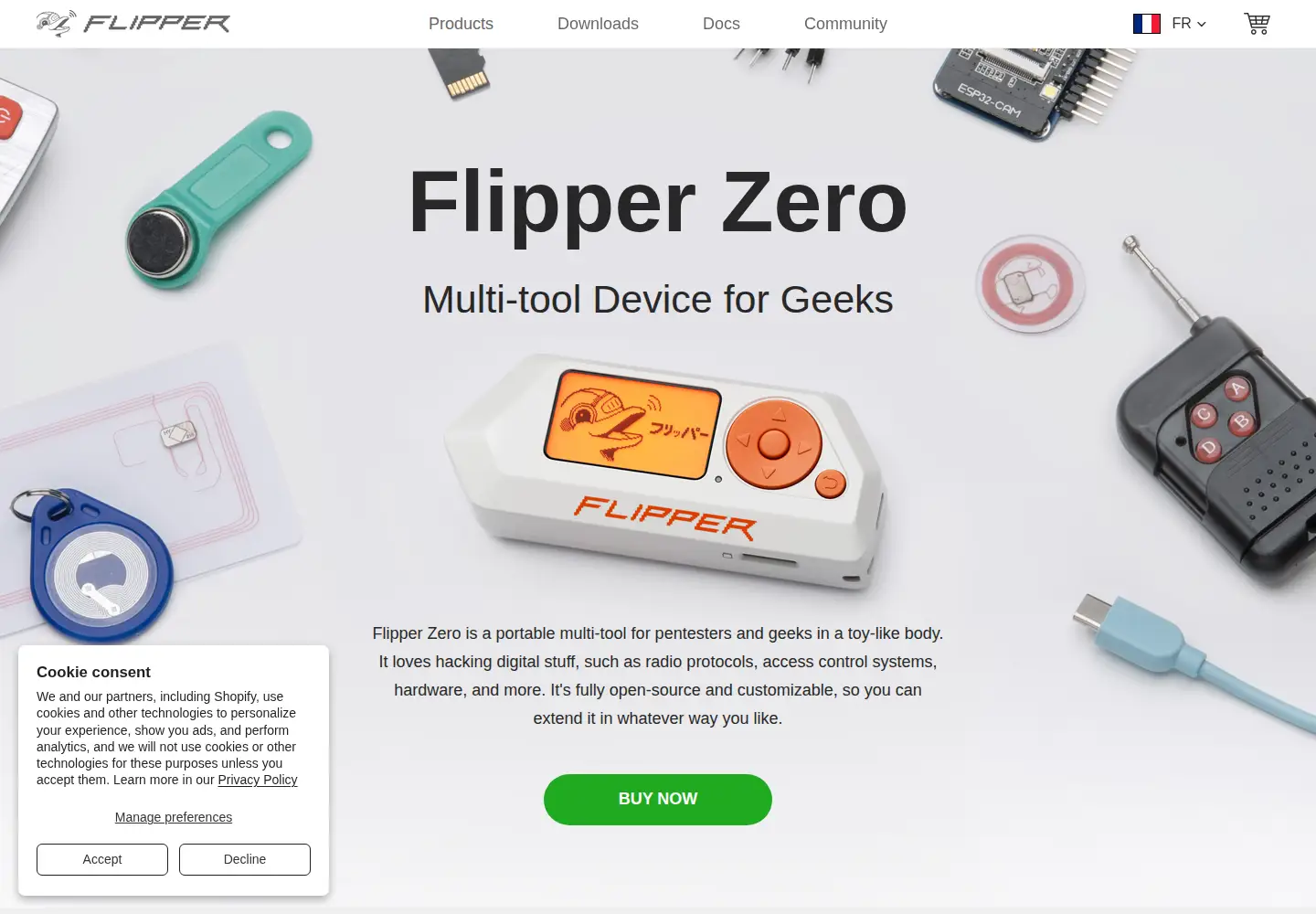 Screenshot of flipperzero.one