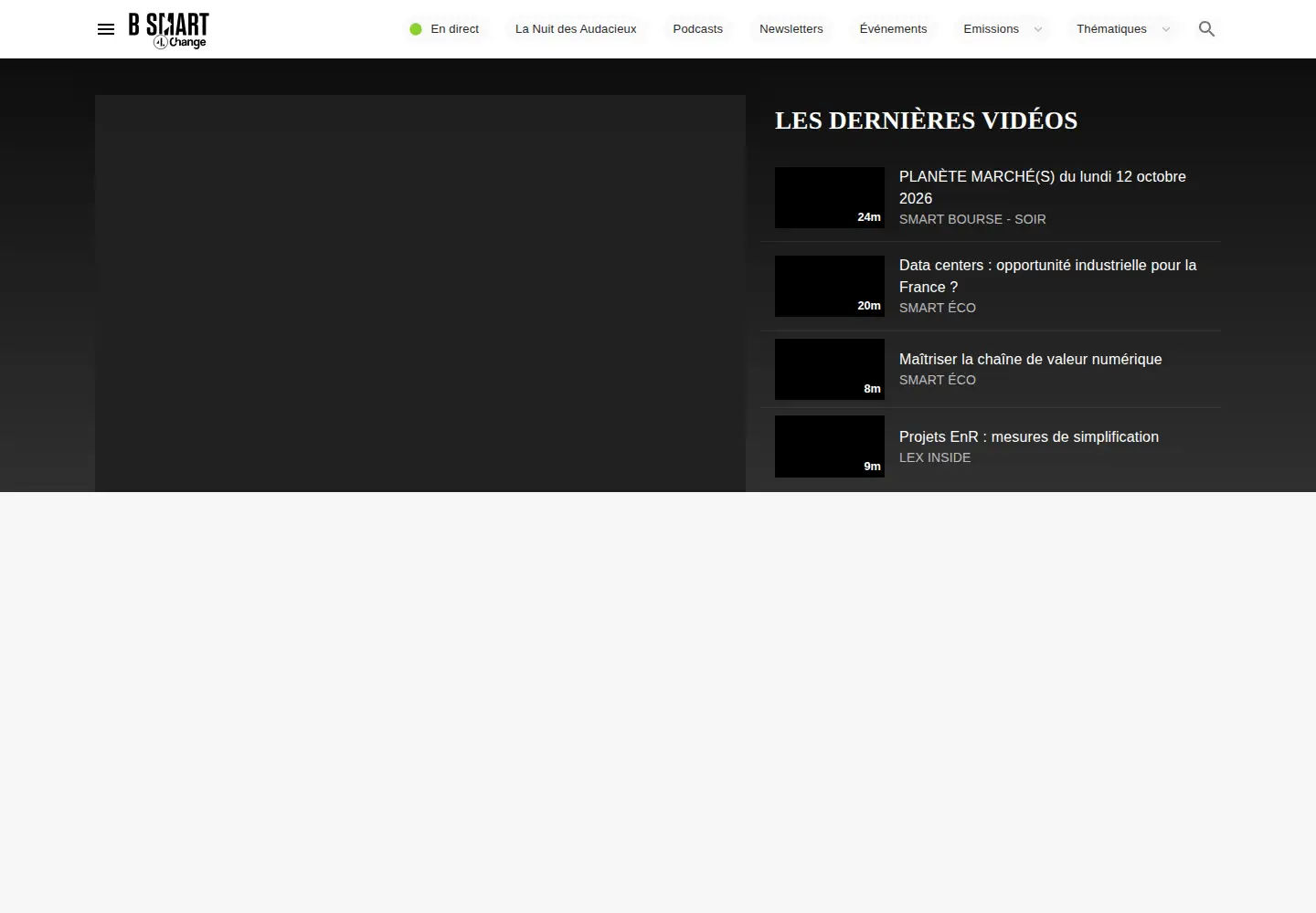 Captured homepage of bsmart.fr in the current scan
