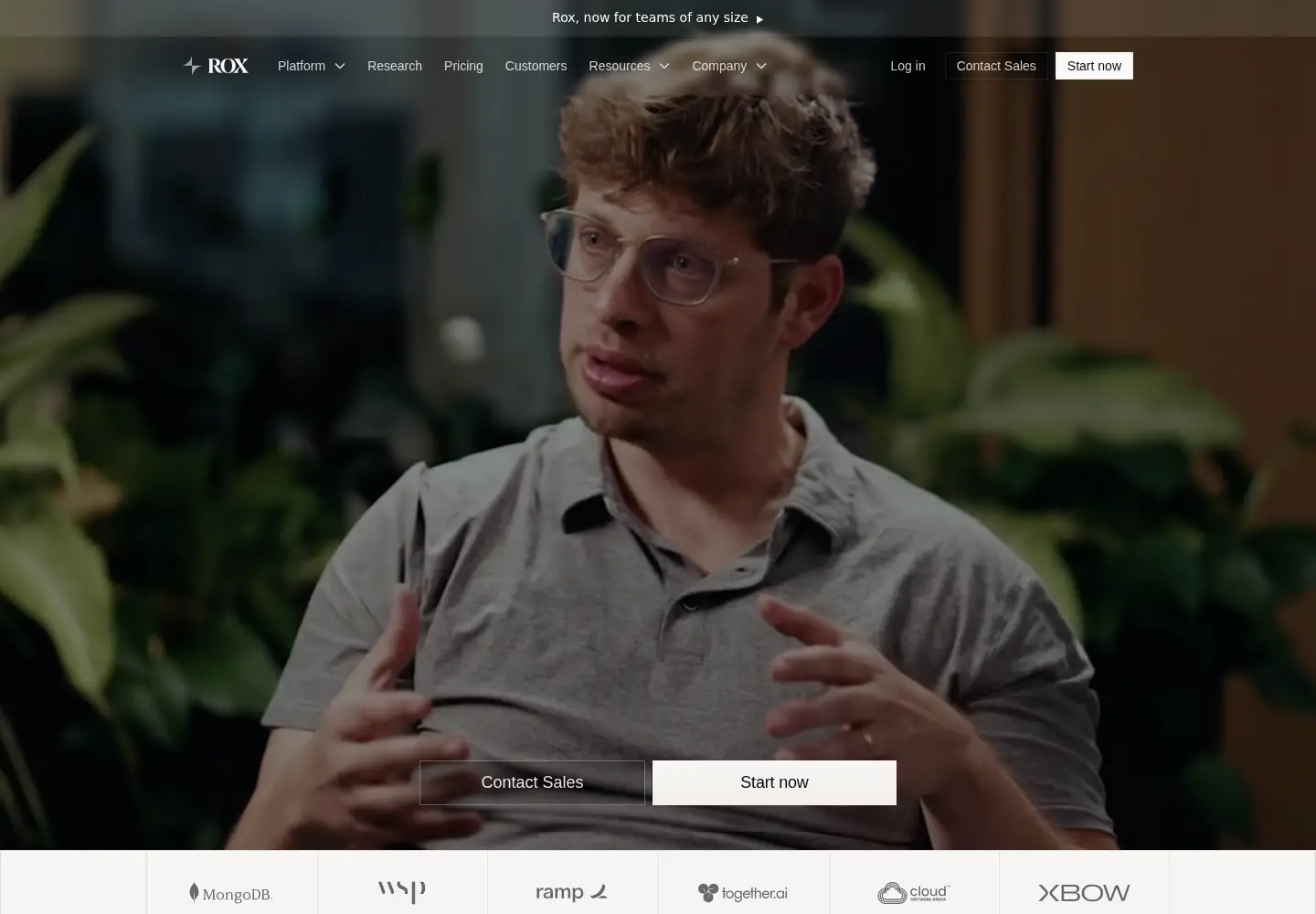 Screenshot of rox.com