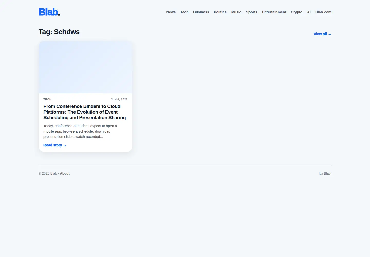 Captured homepage of schd.ws in the current scan