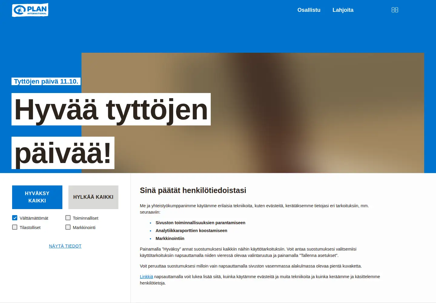 Screenshot of plan.fi