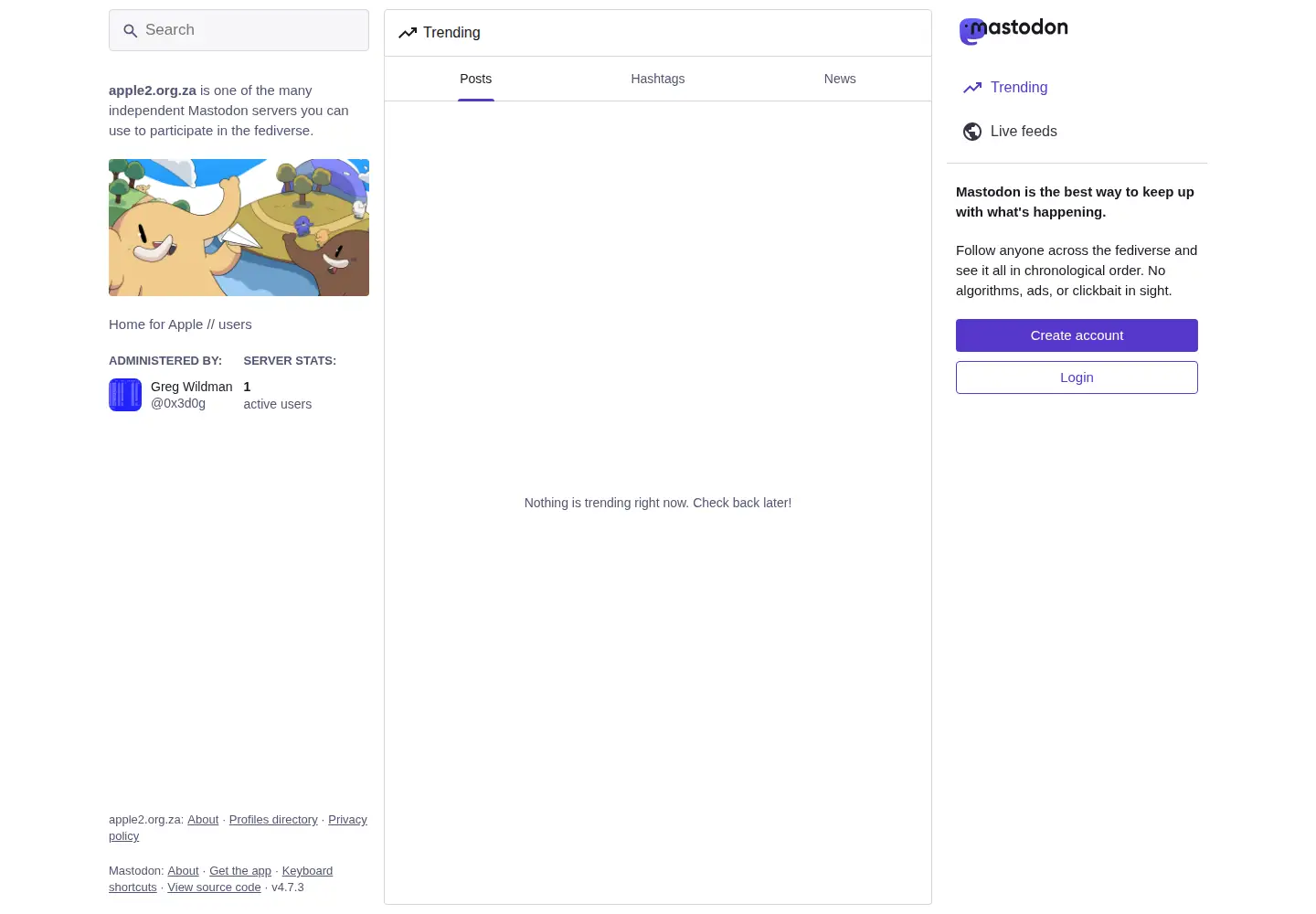 Screenshot of apple2.org.za