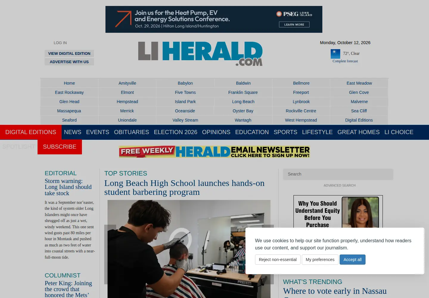 Screenshot of liherald.com
