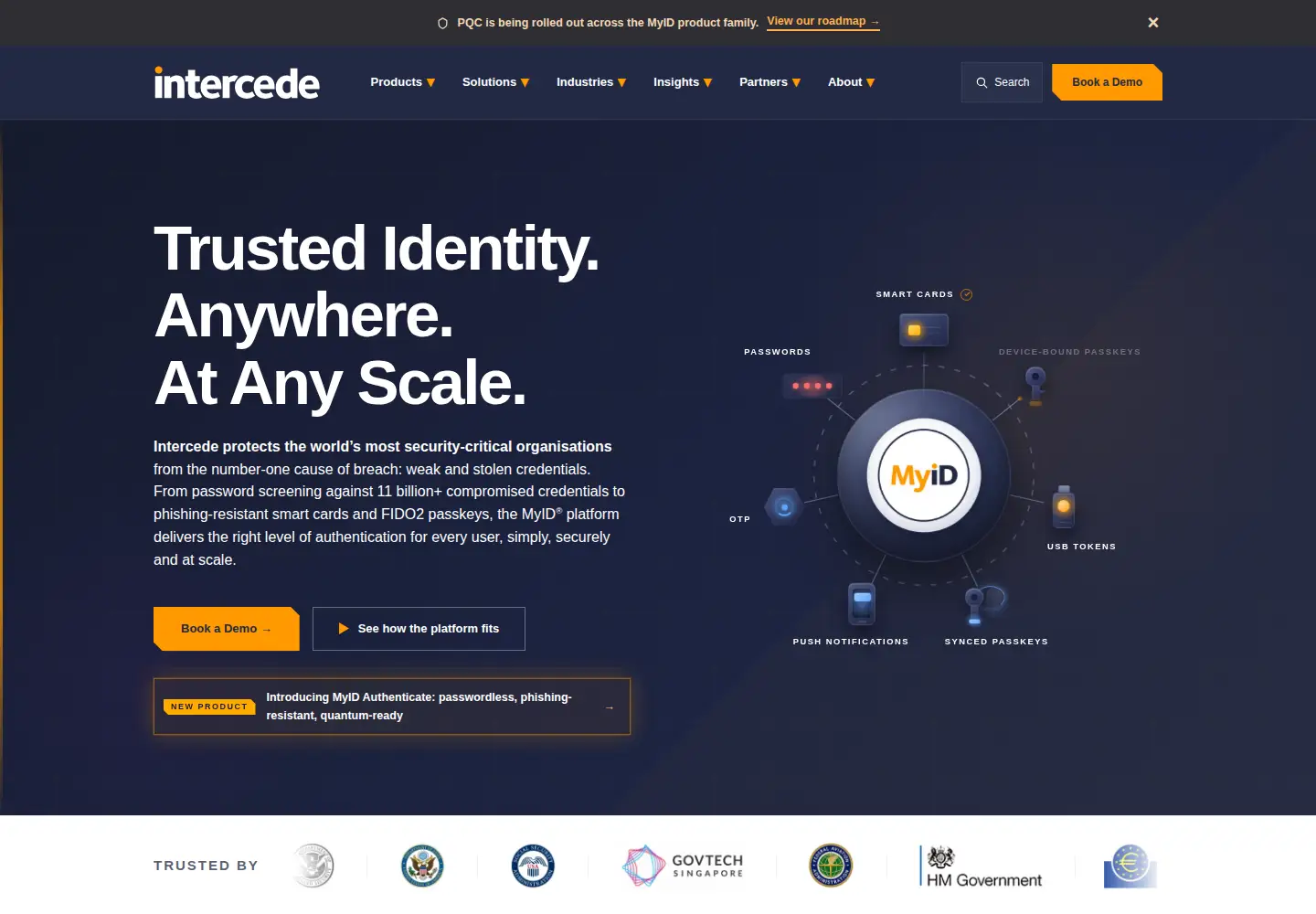 Screenshot of intercede.com