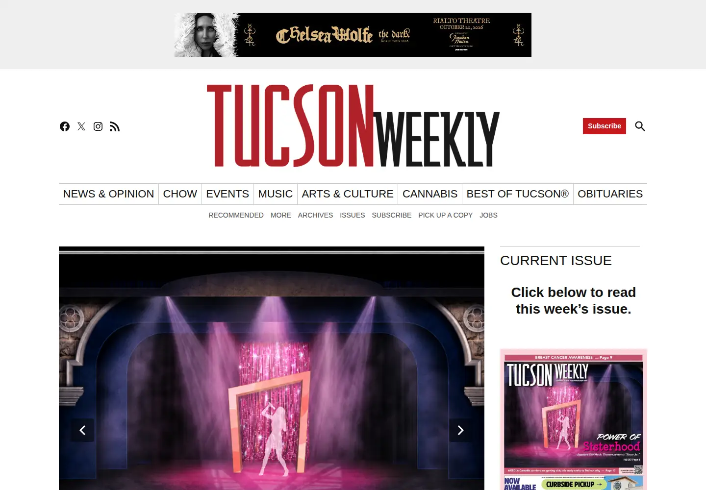 Screenshot of tucsonweekly.com