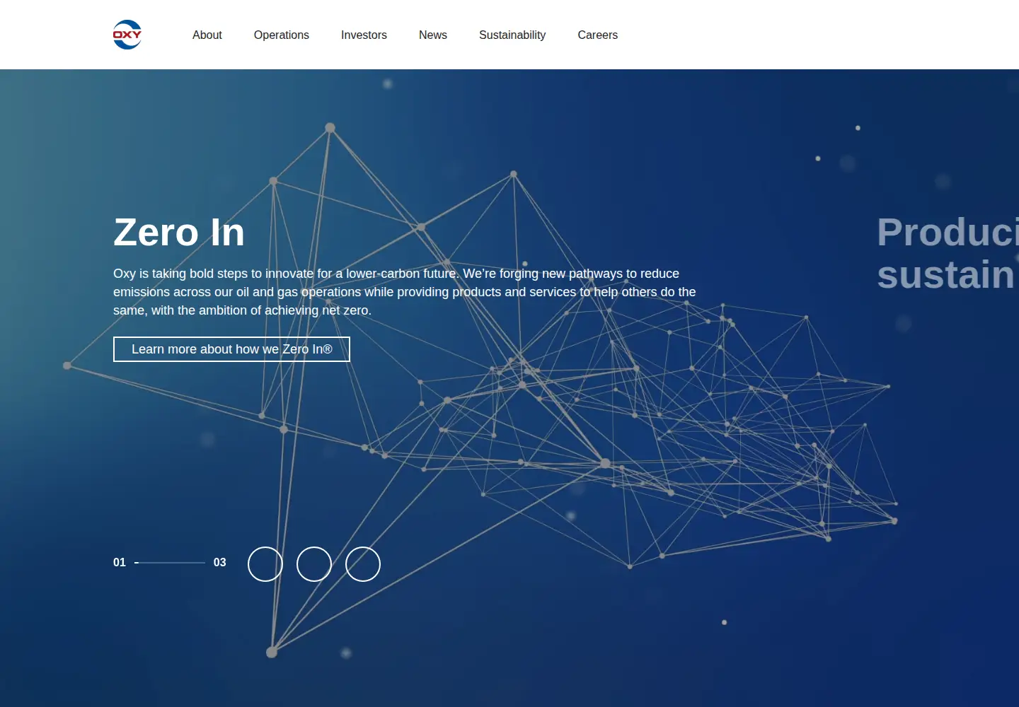 Screenshot of oxy.com