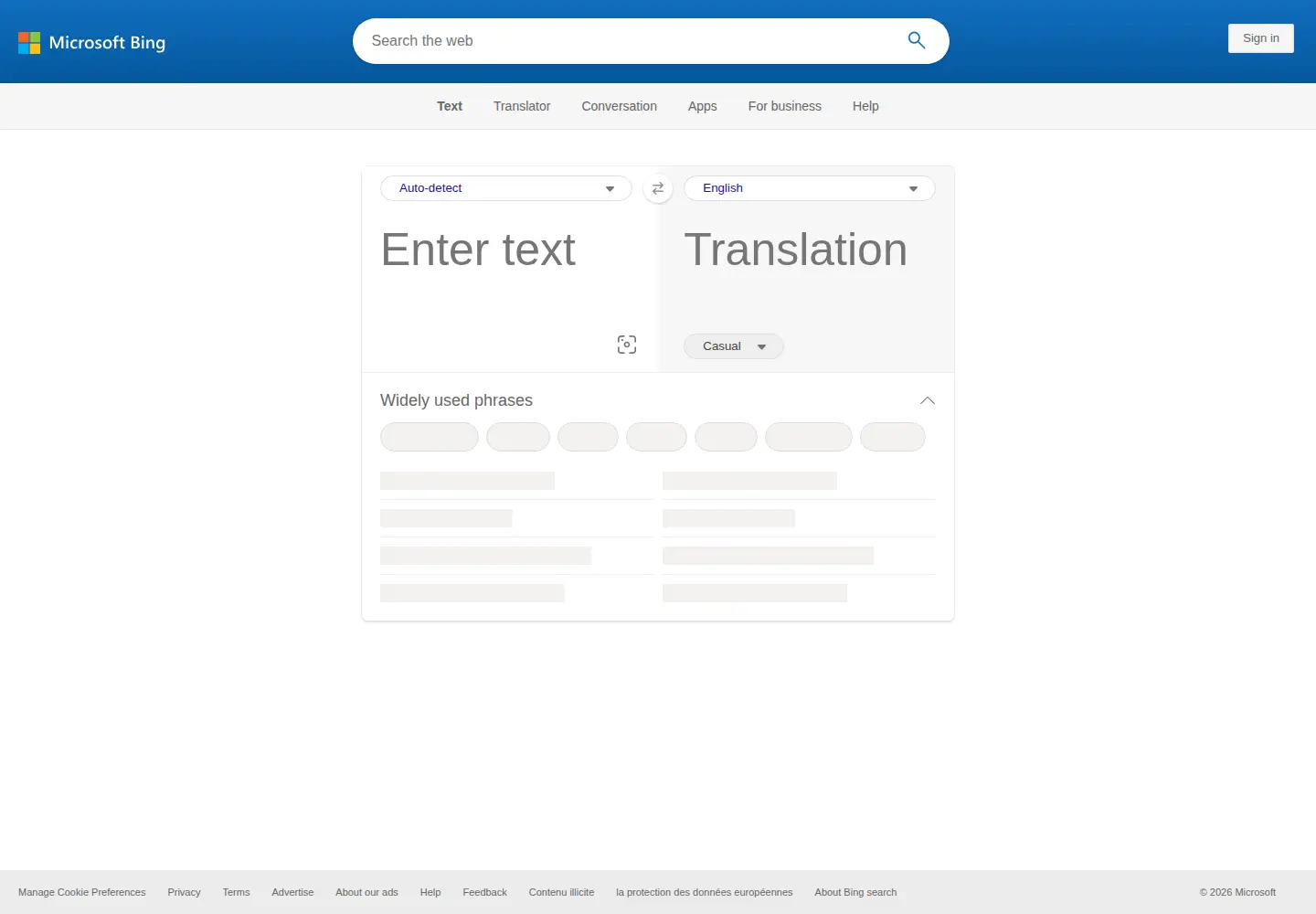 Screenshot of translatetheweb.com