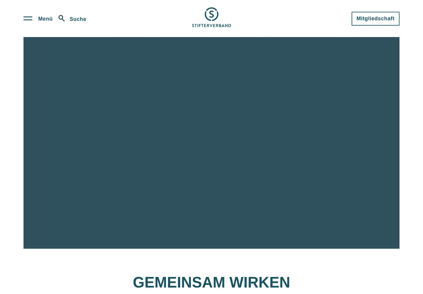 Captured homepage of stifterverband.org in the current scan