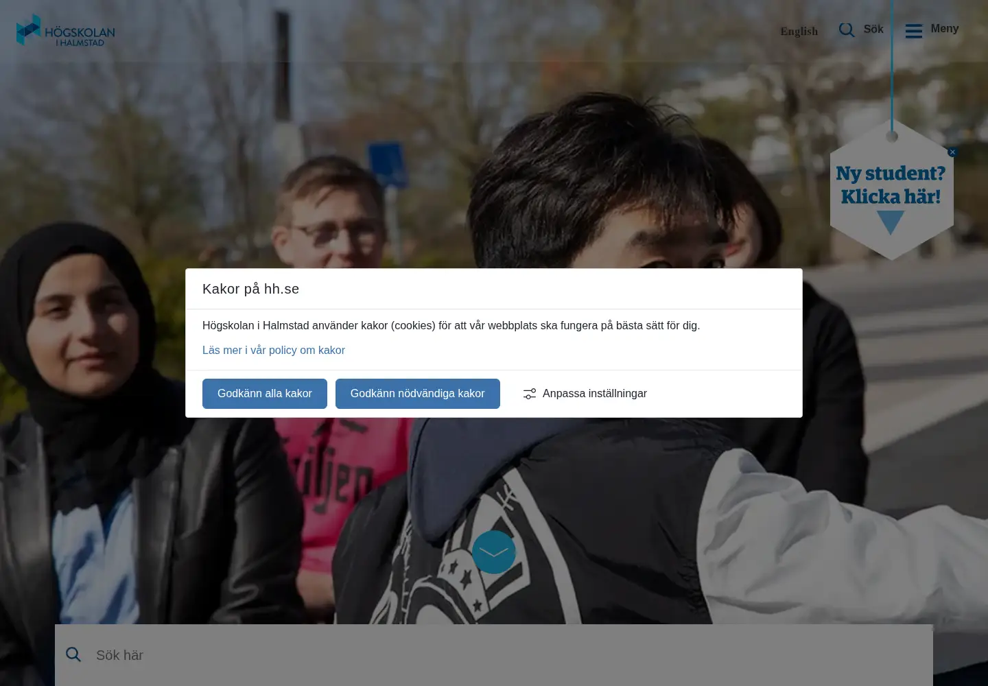 Screenshot of hh.se