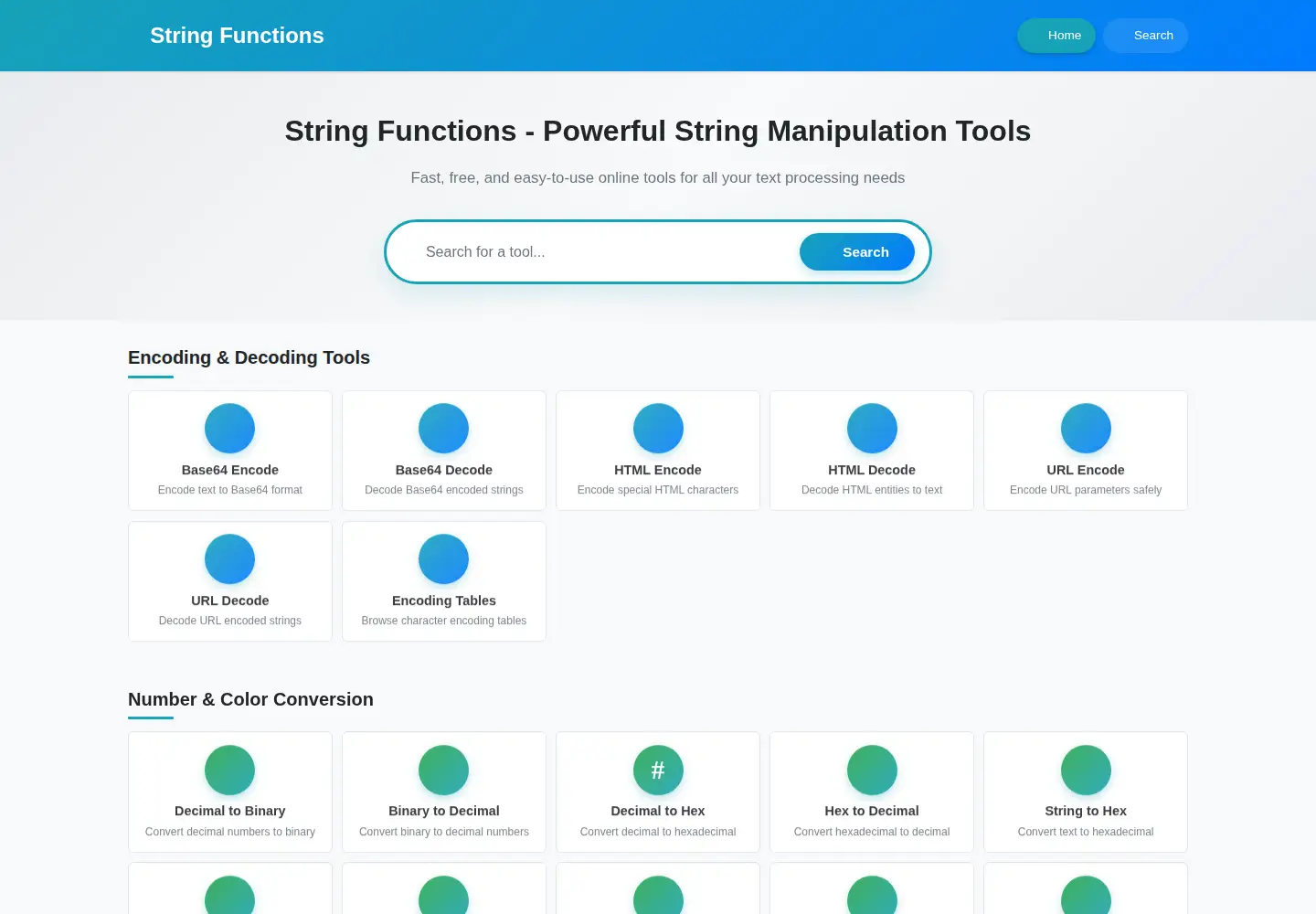 Captured homepage of string-functions.com in the current scan