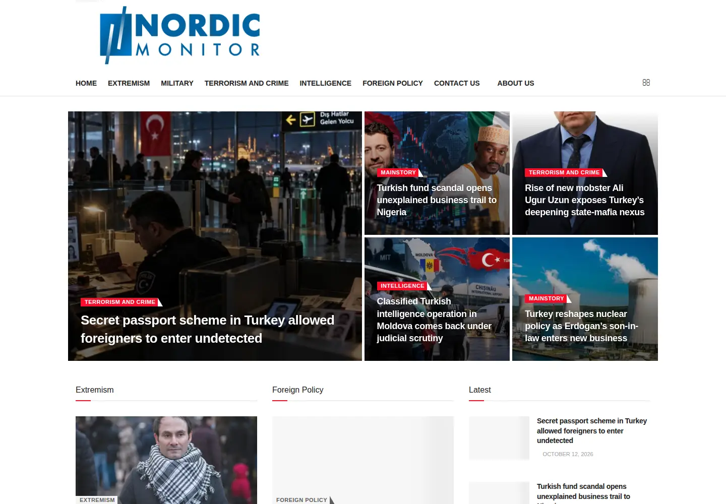 Screenshot of nordicmonitor.com