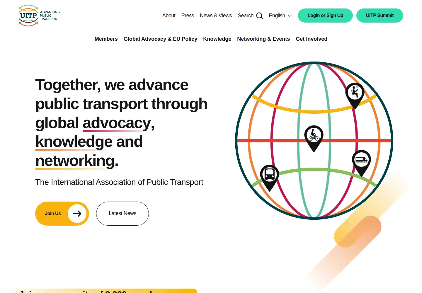 Screenshot of uitp.org