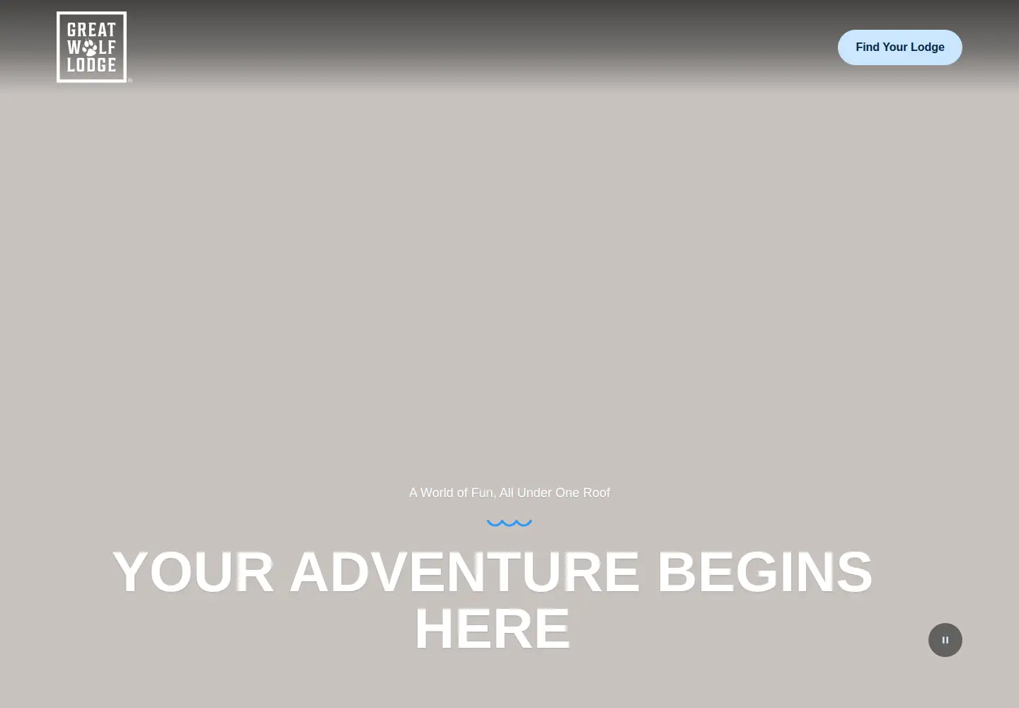 Captured homepage of greatwolf.com in the current scan
