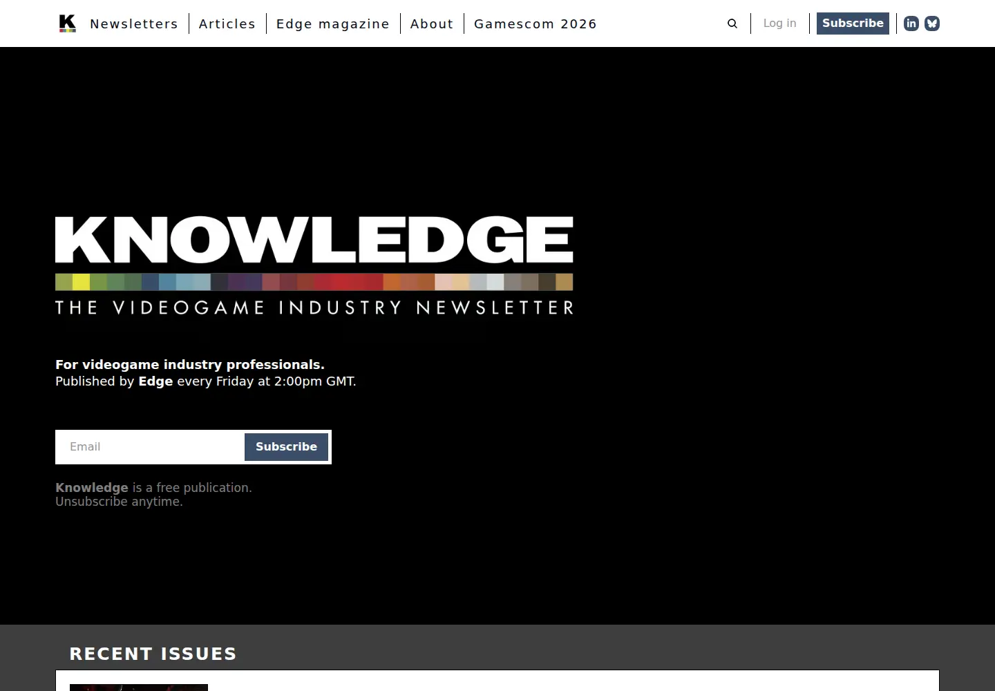 Captured homepage of edge-online.com in the current scan