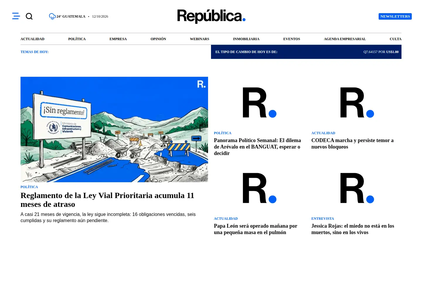 Screenshot of republica.com