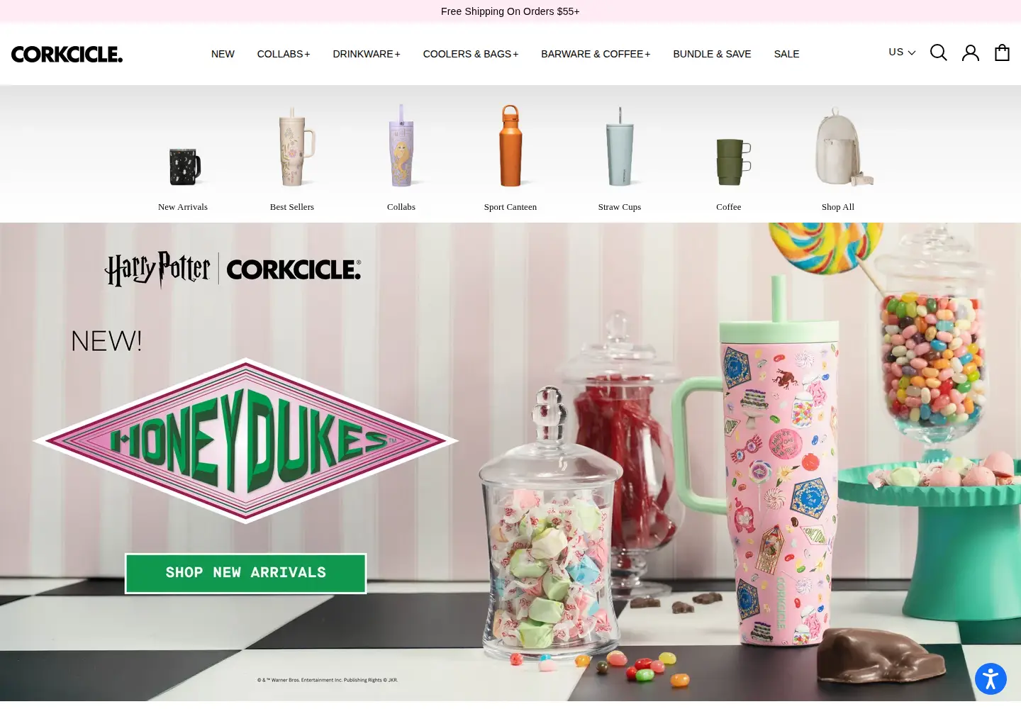 Screenshot of corkcicle.com