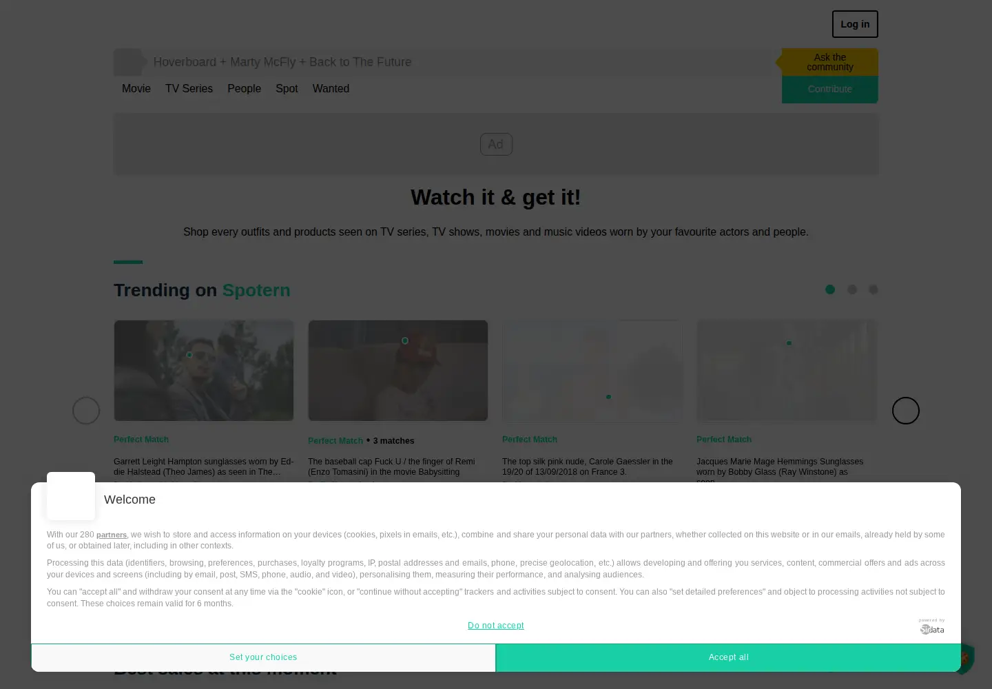Screenshot of spotern.com