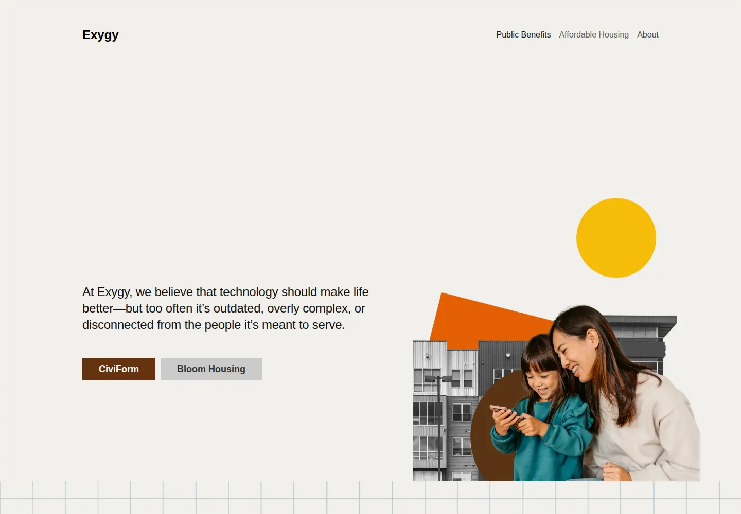 Captured homepage of exygy.com in the current scan