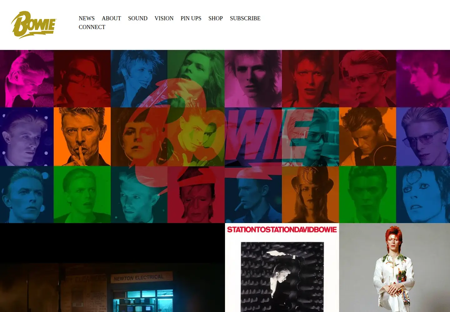 Screenshot of davidbowie.com