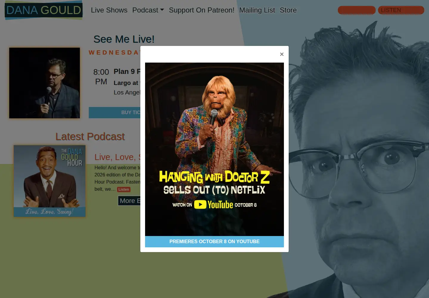 Screenshot of danagould.com