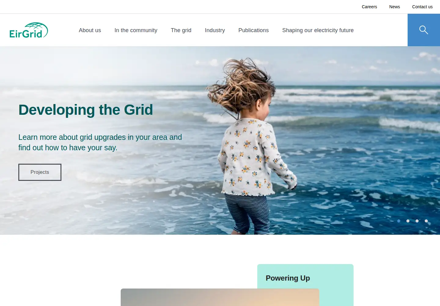 Captured homepage of eirgridgroup.com in the current scan