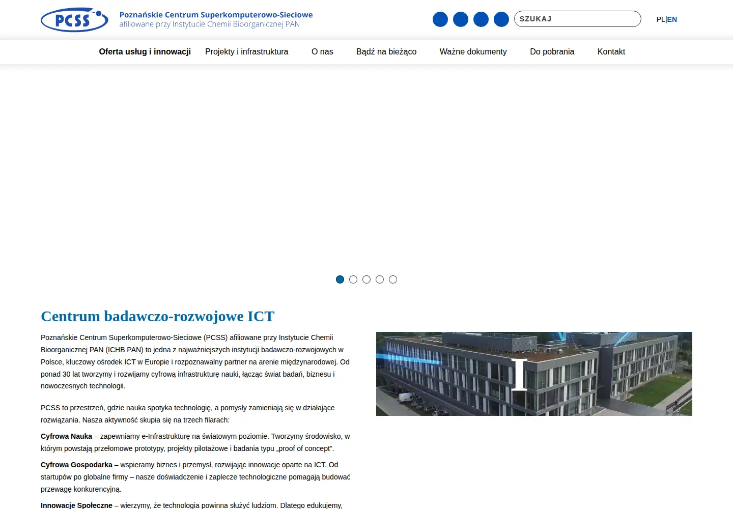 Screenshot of pcss.pl
