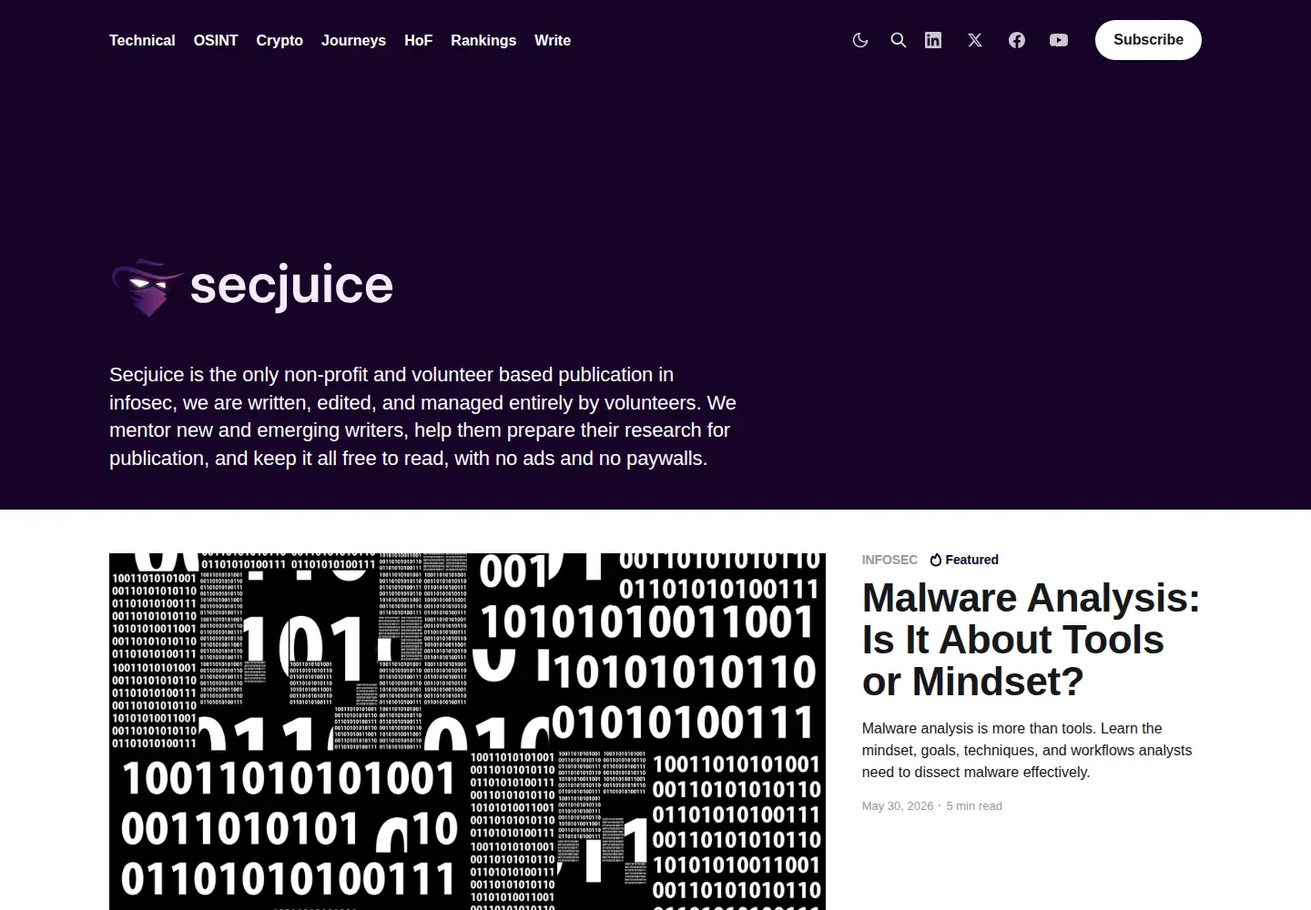 Screenshot of secjuice.com