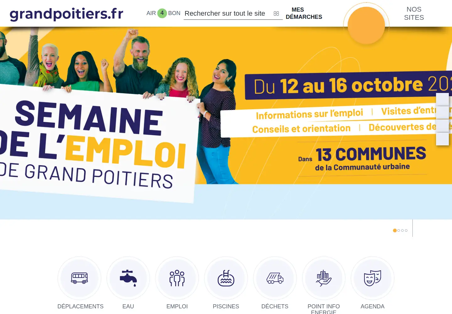 Screenshot of grandpoitiers.fr