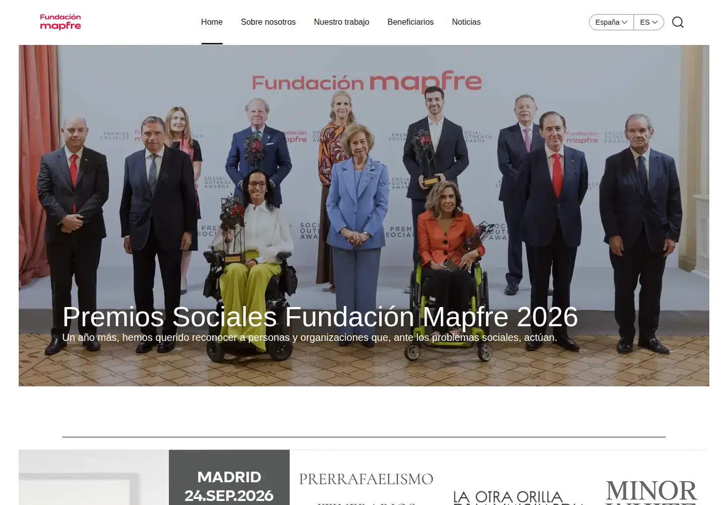Screenshot of fundacionmapfre.org