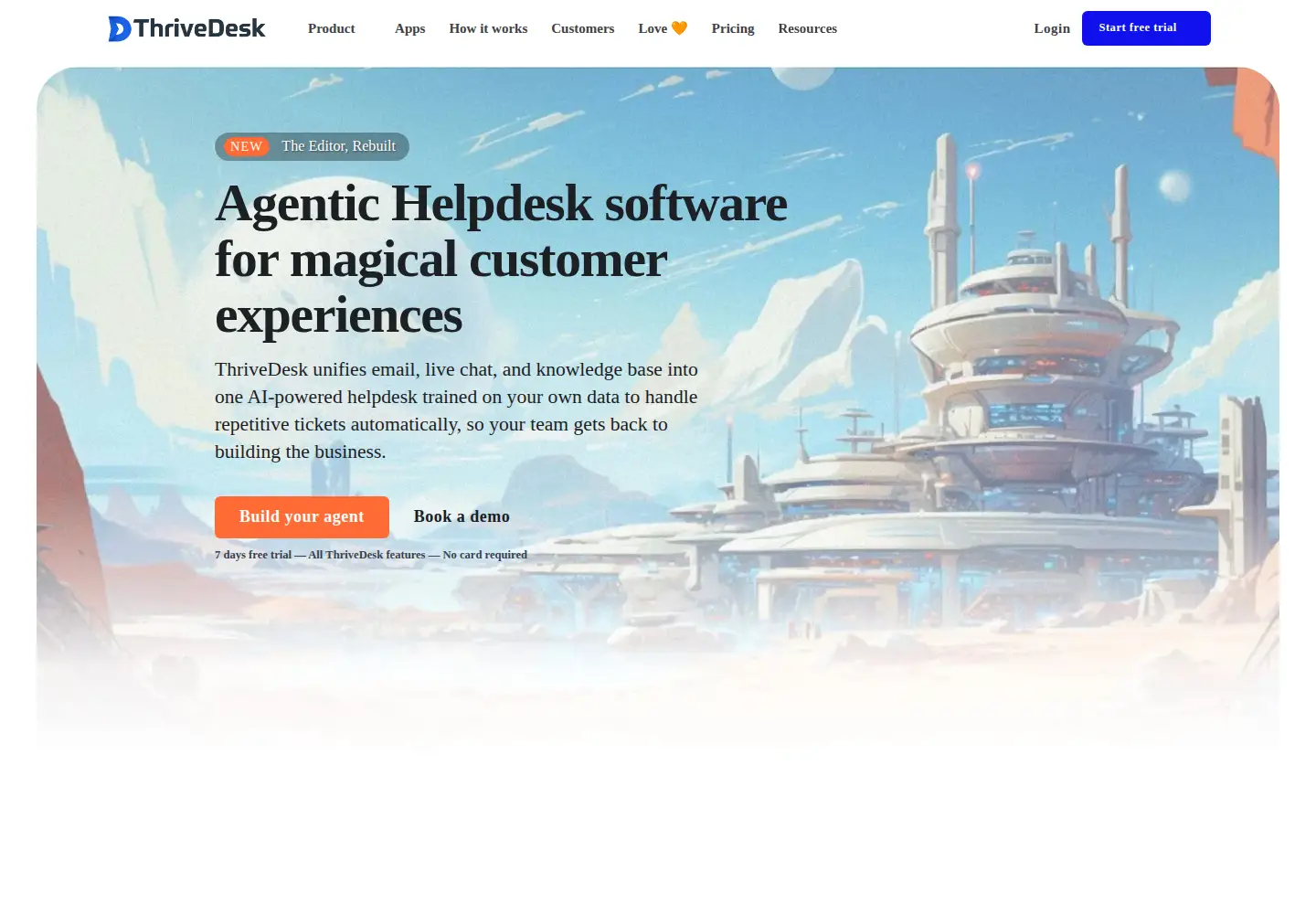 Screenshot of thrivedesk.com