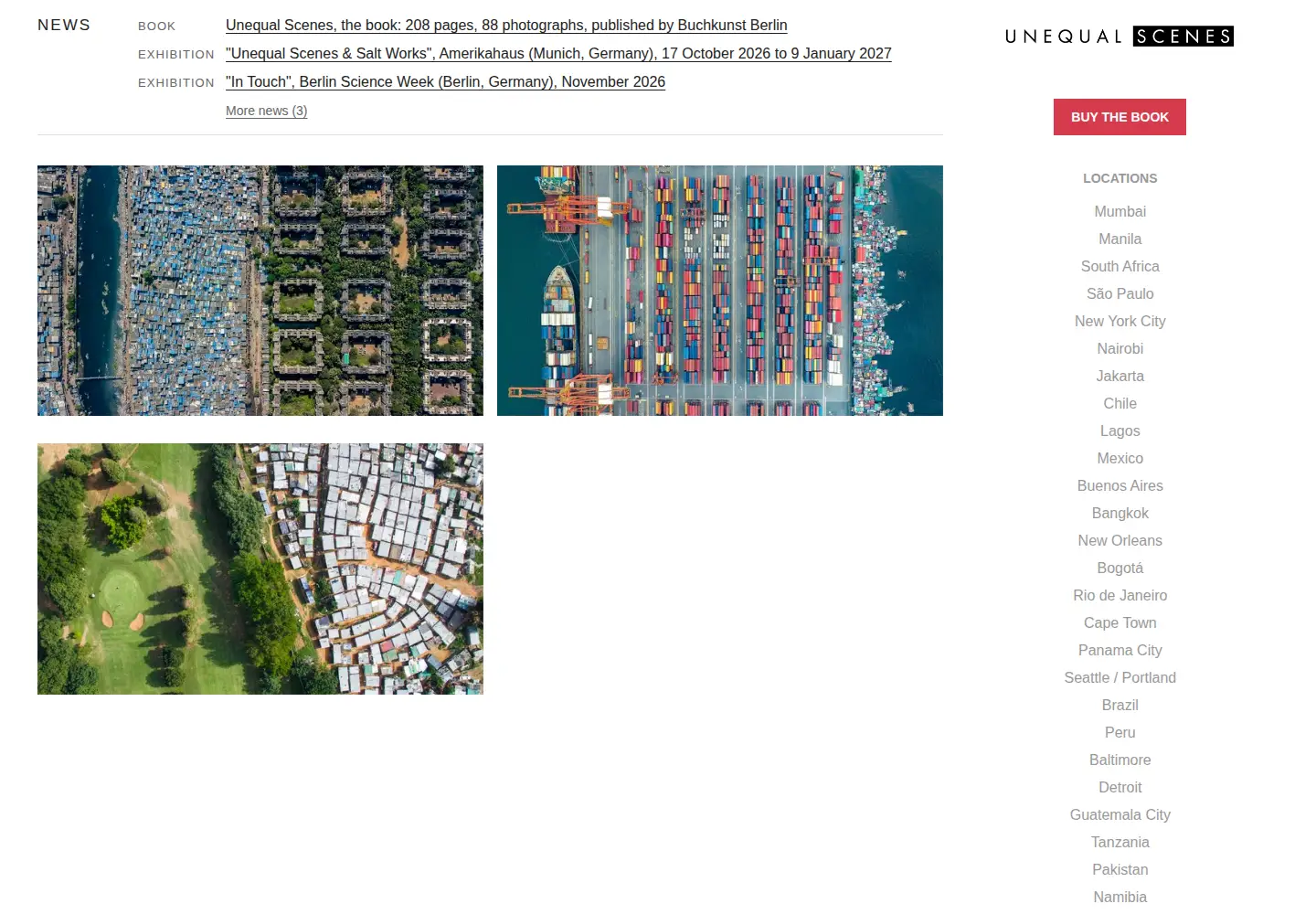 Screenshot of unequalscenes.com