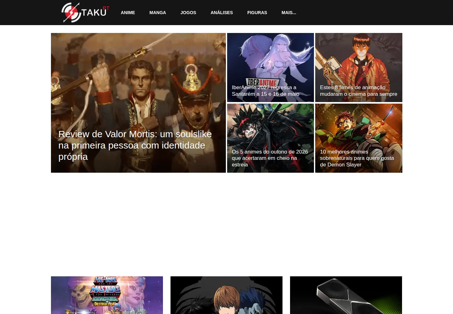 Screenshot of otakupt.com