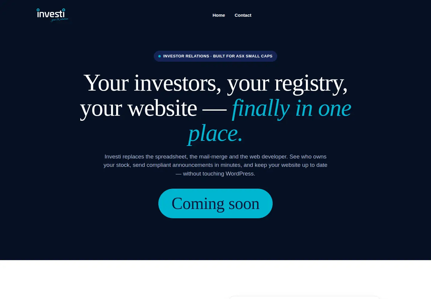 Screenshot of investi.com.au