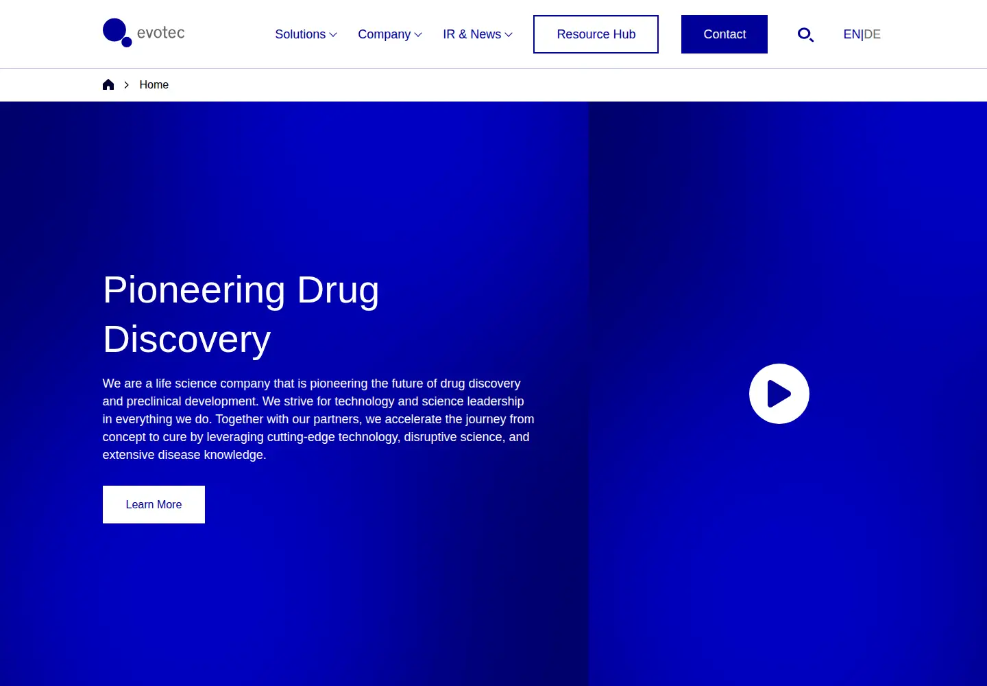 Screenshot of evotec.com