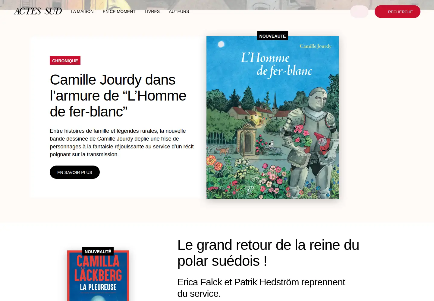 Screenshot of actes-sud.fr