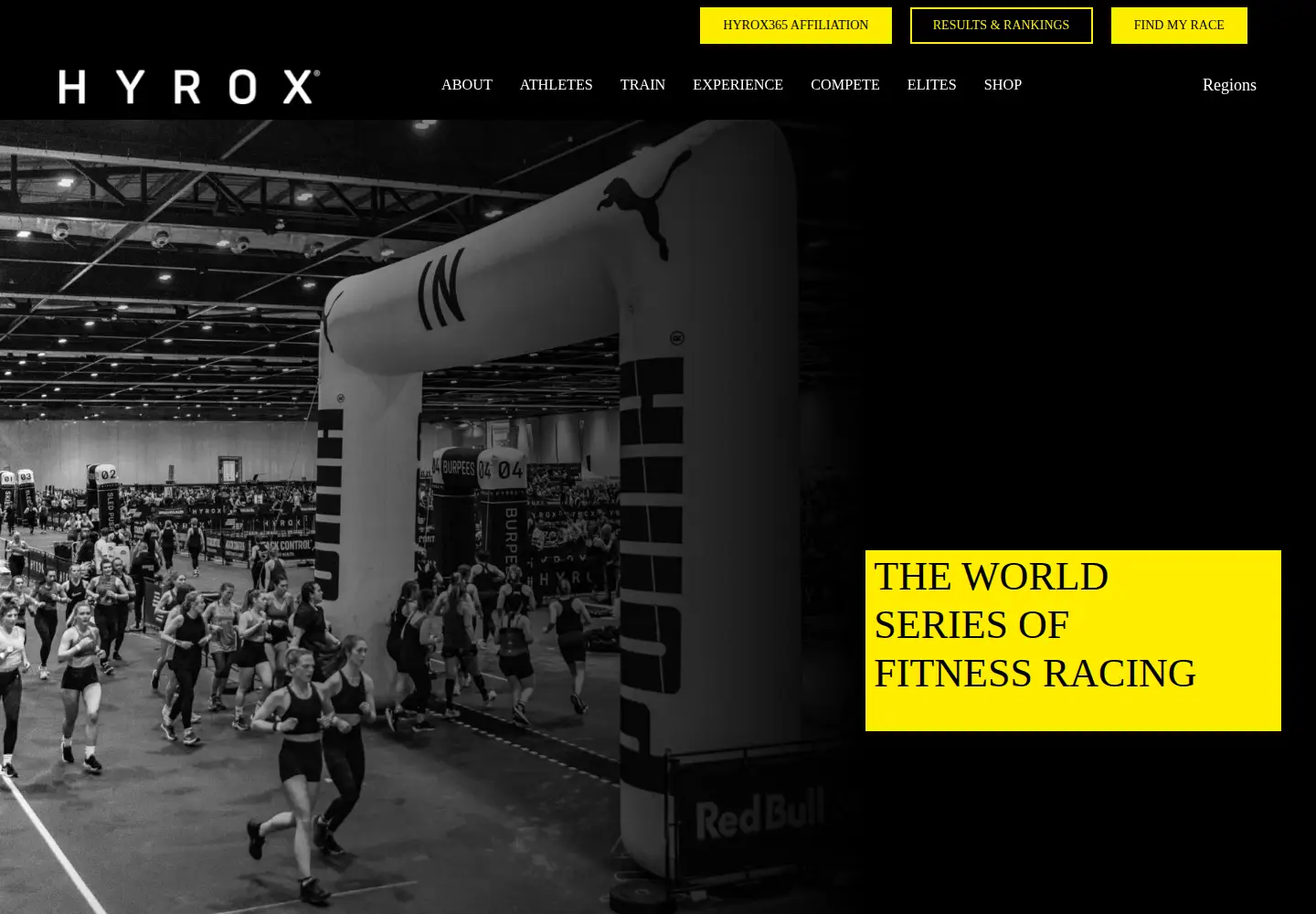 Screenshot of hyrox.com