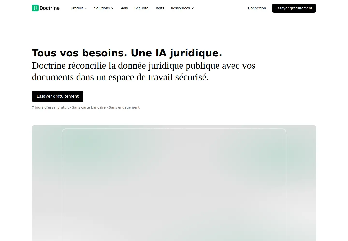 Screenshot of doctrine.fr