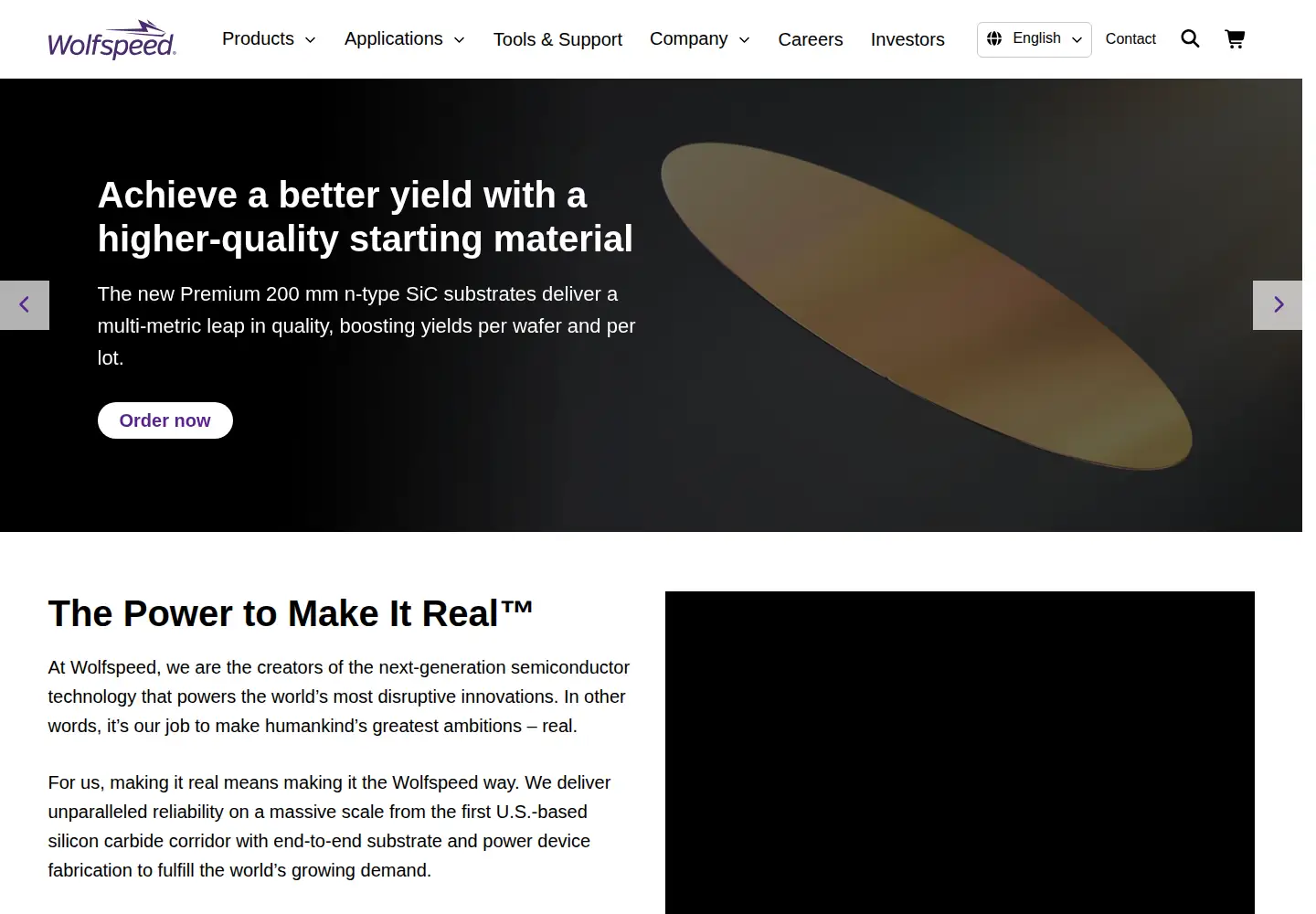 Captured homepage of cree.com in the current scan