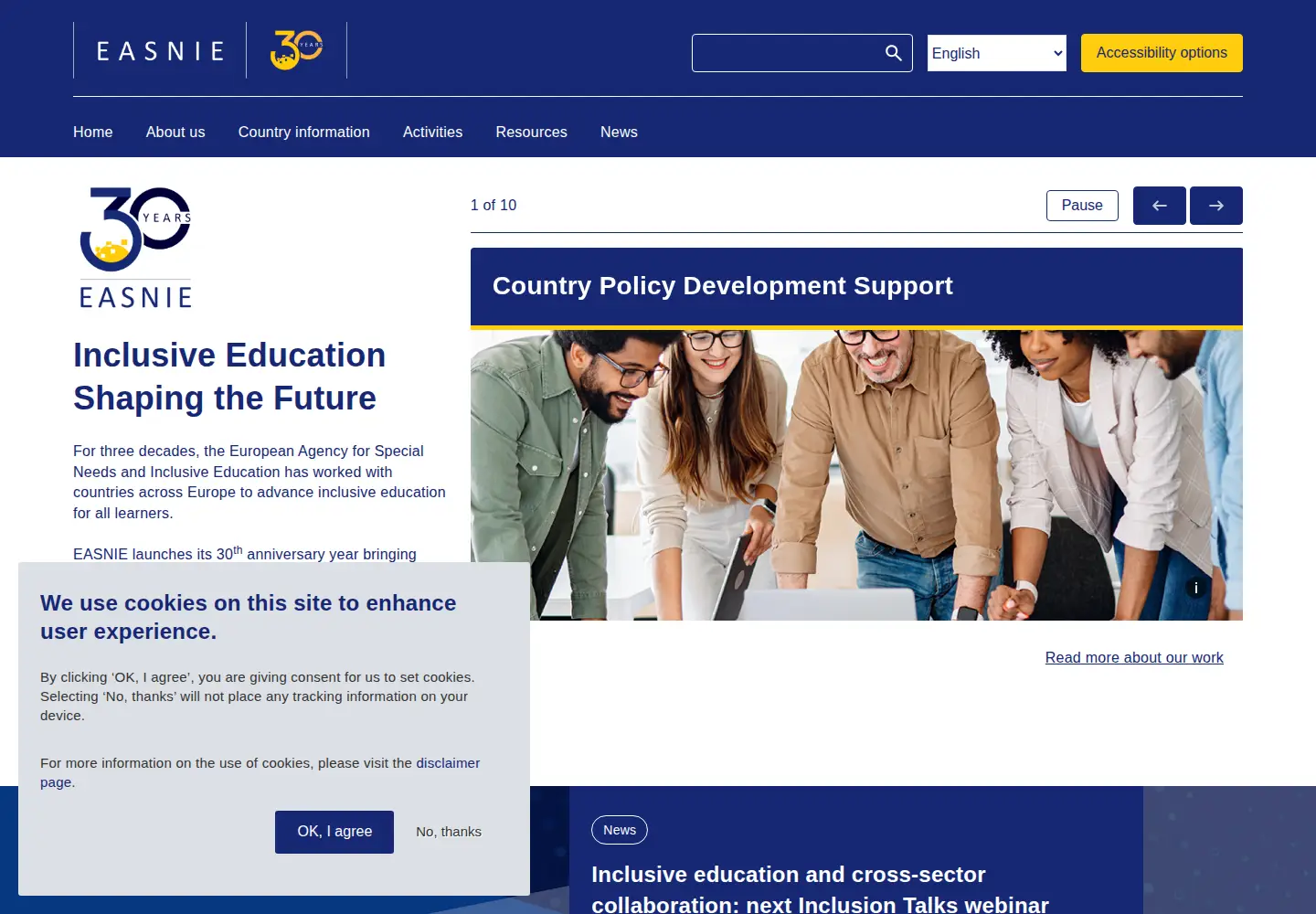 Screenshot of european-agency.org