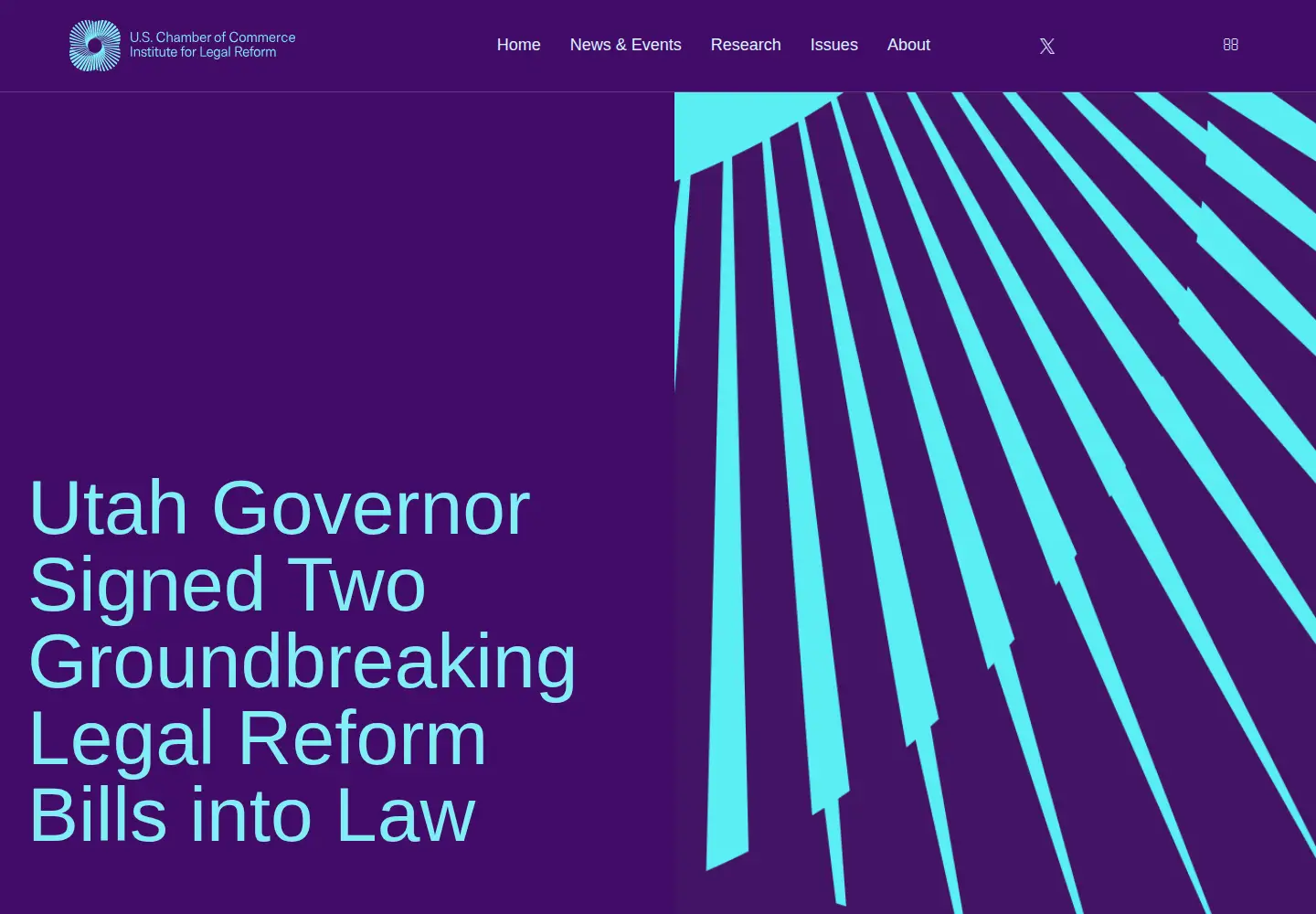 Screenshot of instituteforlegalreform.com