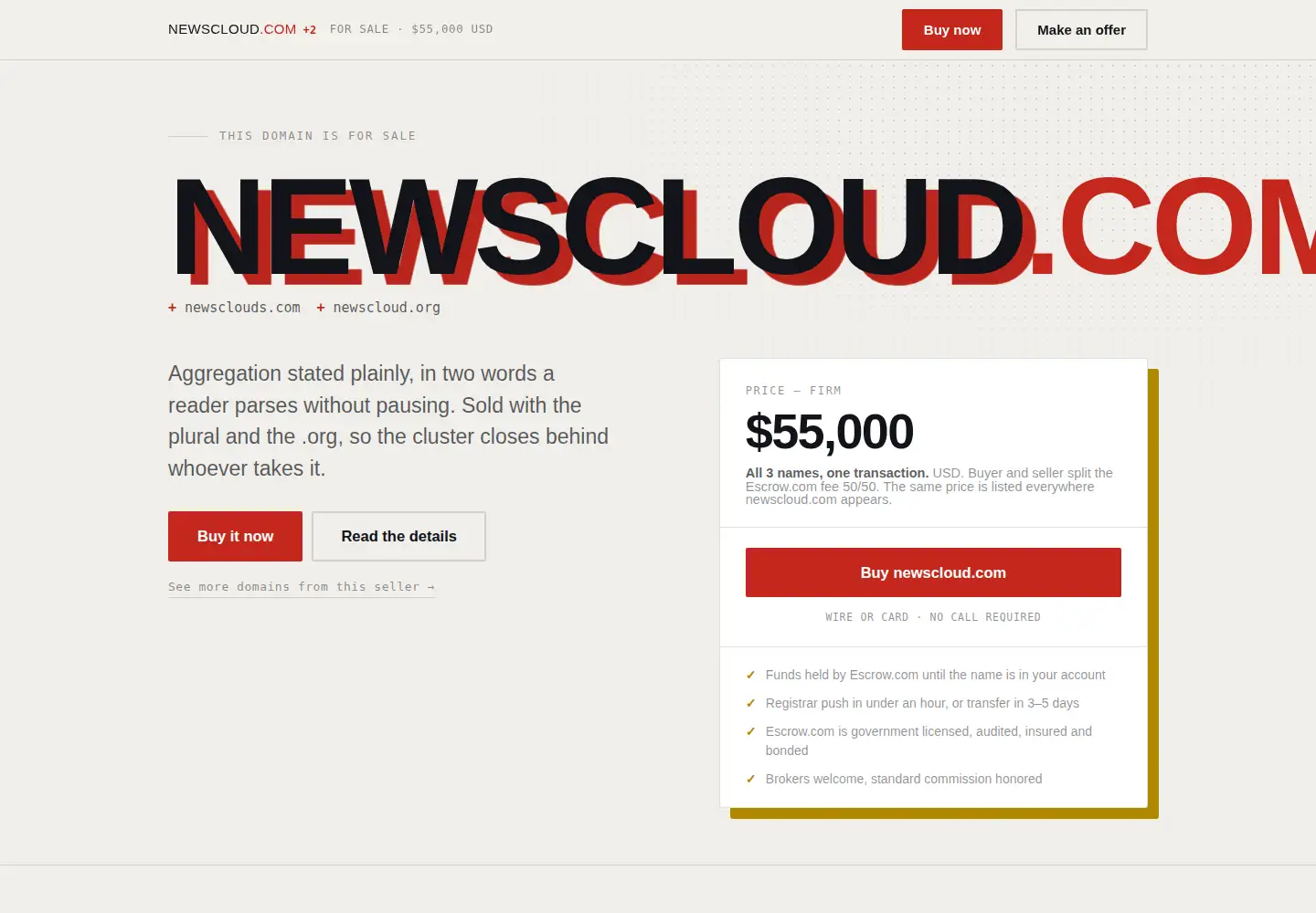 Screenshot of newscloud.com